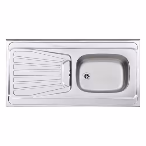 سینک روکار طرح پلاس استیل البرز مدل 165.60