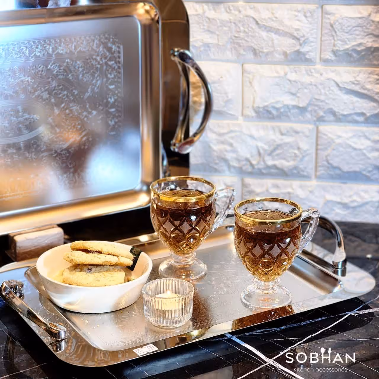 سینی استیل مستطیل در 2 سایز