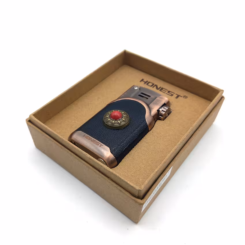 فندک بنزینی هانست مسی مشکی کد L130062