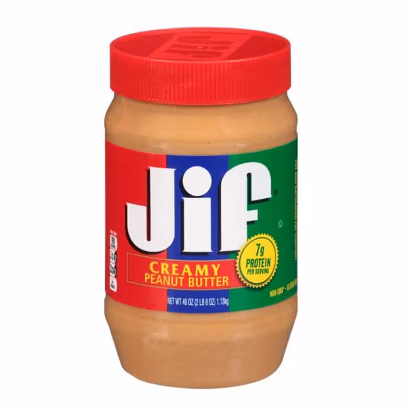 کره بادام زمینی جیف کرمی 454 گرم