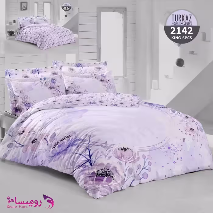 قیمت و خرید سرویس روتختی طرح همیشه بهار دو نفره برند Turkaz کد 2142