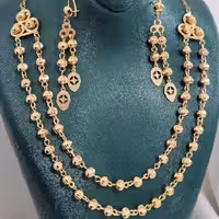 سرویس زنانه،طرح طلا،مدل گوی،رنگ ثابت💍