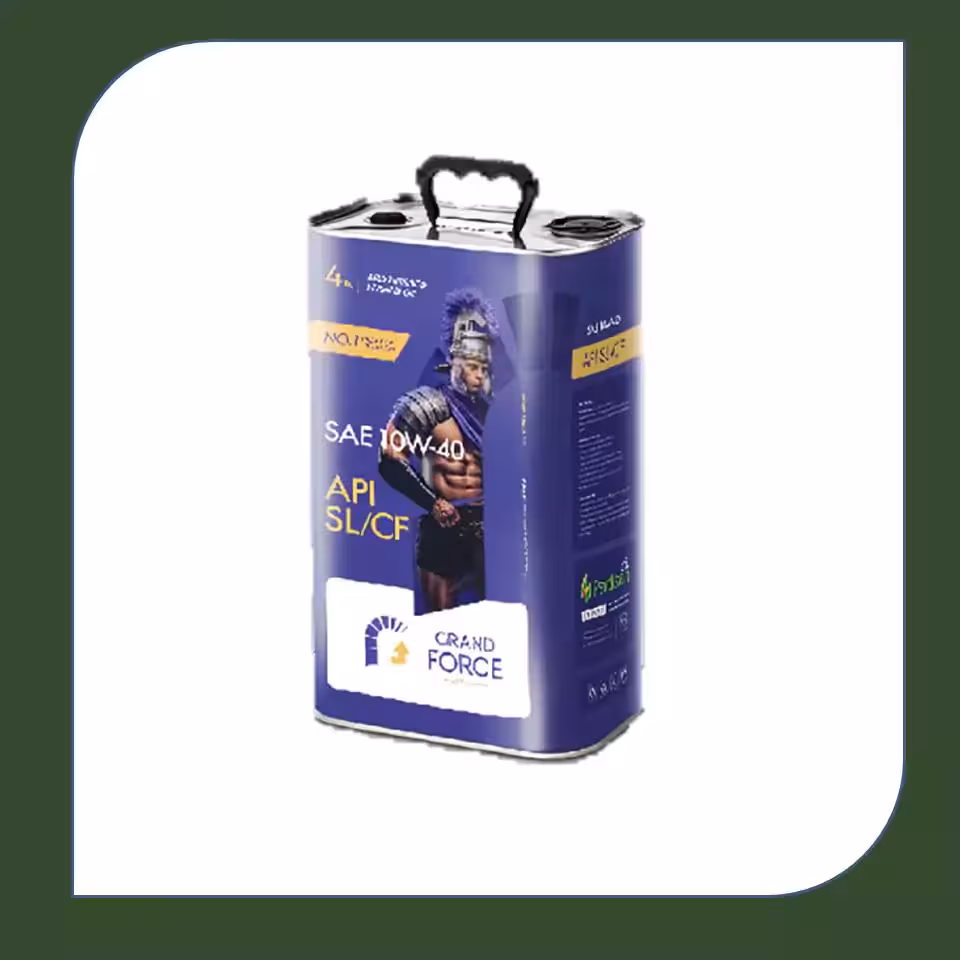 روغن موتور جی فورس (گرندفورس) 4 لیتری 10W40 بطری فلزی SL