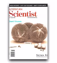 مجله علمی American Scientist با موضوع Giant Viruses، چاپ اصلی، کاغذ گلاسه روغنی