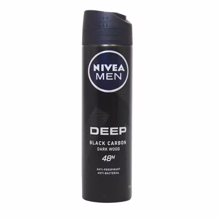 اسپری ضد تعریق مردانه نیوآ مدل Deep Black Carbon Darkwood حجم 150 میل