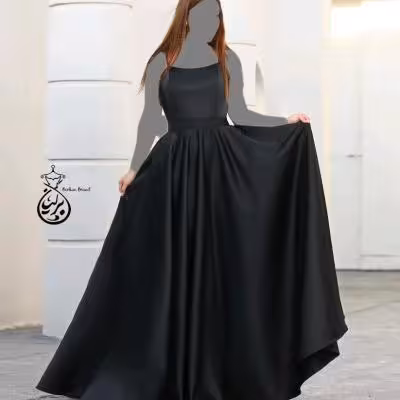 پیراهن مهمانی زنانه ساتن آمریکایی مدل پانیذ