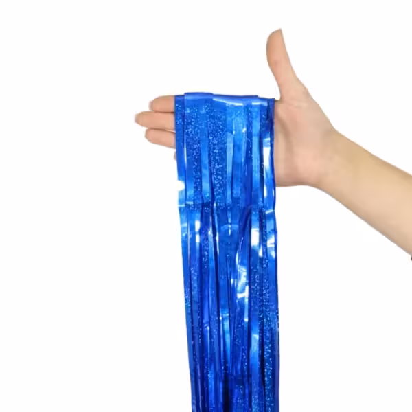 پرده متالایز آبی کاربنی