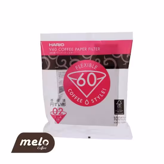 فیلتر کاغذی سفید V60 هاریو (سایز2)