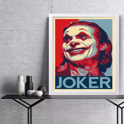 تابلو مدل دکوراتیو جوکر joker کد G6-06