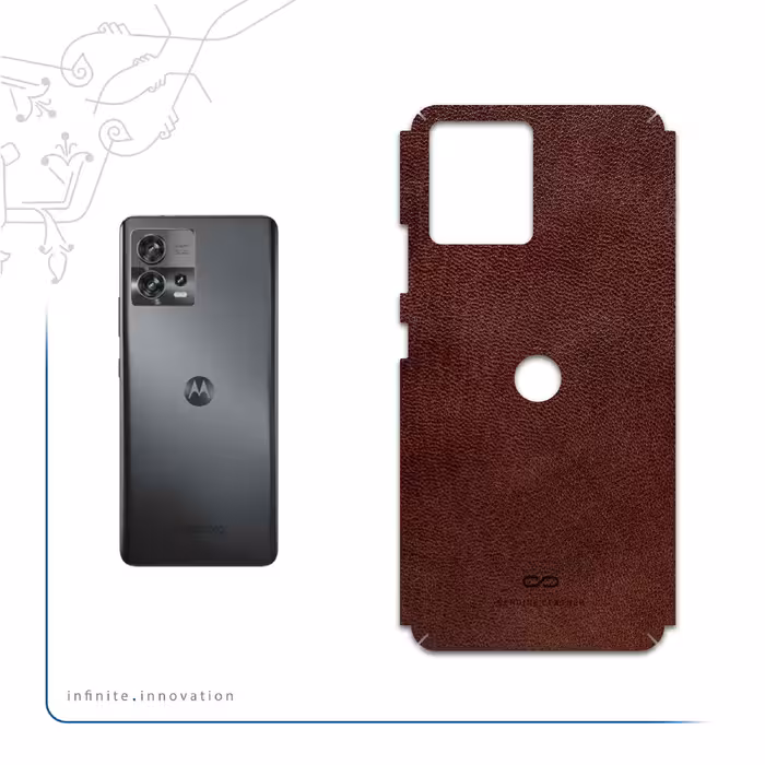 برچسب پوششی ماهوت مدل Natural-Leather مناسب برای گوشی موبایل موتورولا Edge 30 Fusion