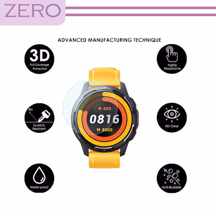 محافظ صفحه نمایش نانو زیرو مدل NZO مناسب برای ساعت هوشمند هوآوی Watch GT 3 46mm بسته سه عددی