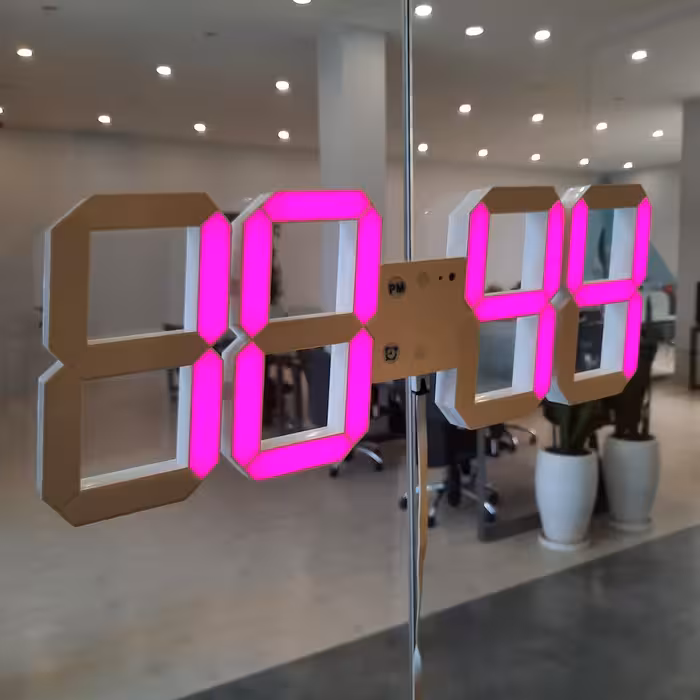 ساعت دیواری مدل دیجیتالی هامین RGB