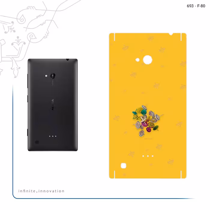 برچسب پوششی ماهوت مدل Nostalgic whirligig مناسب برای گوشی موبایل نوکیا Lumia 720