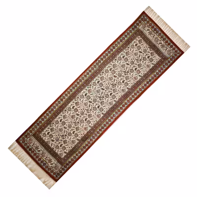 رومیزی قلمکار صدر مدل چلوار طرح گلدانی کد 180