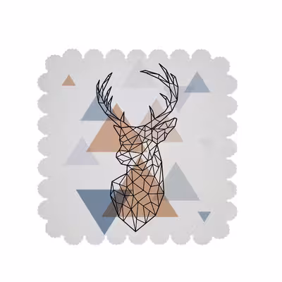  رومیزی طرح گوزن کد 8570B