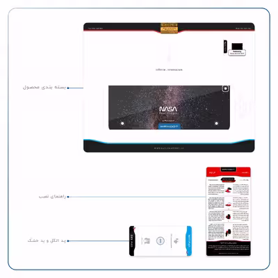 برچسب پوششی ماهوت مدل Universe-by-NASA-2 مناسب برای تبلت سامسونگ Galaxy Tab S2 9.7 2015 T810
