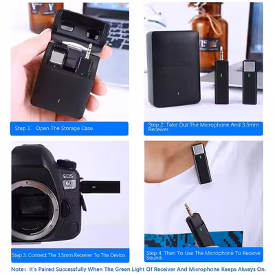 میکروفن یقه ای بی سیم مدل AirSky 3.5mm