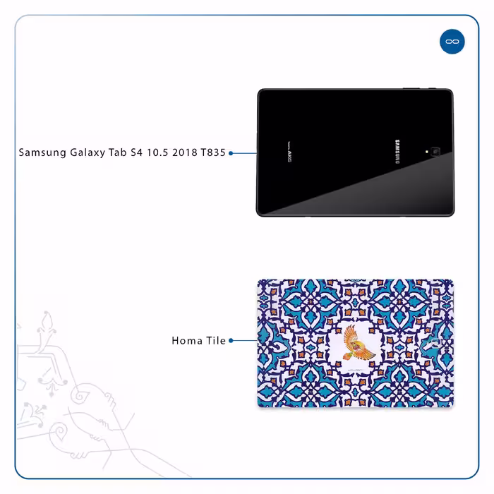 برچسب پوششی ماهوت مدل Homa Tile مناسب برای تبلت سامسونگ Galaxy Tab S4 10.5 2018 T835