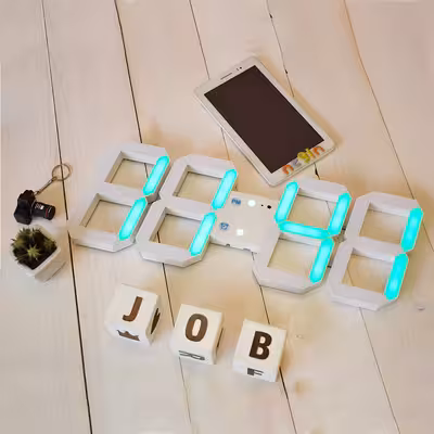 ساعت دیواری مدل دیجیتالی هامین RGB