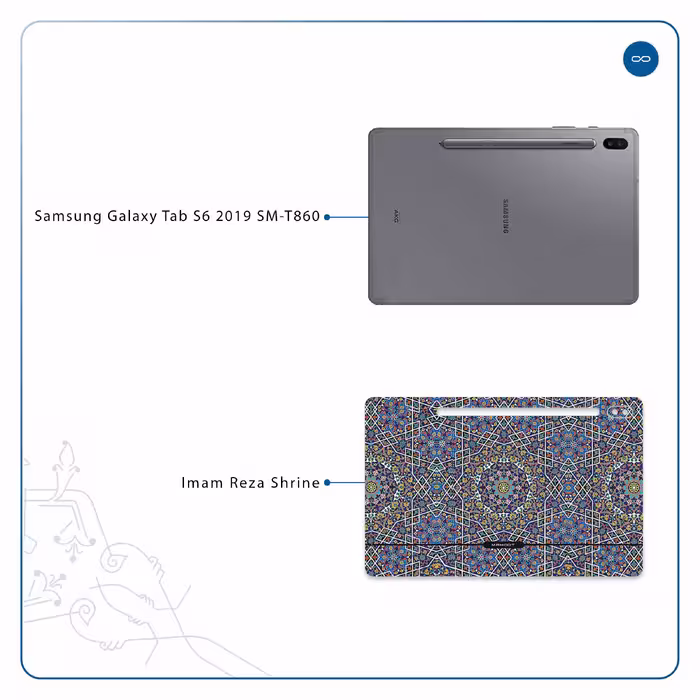 برچسب پوششی ماهوت مدل Iran-Tile6 مناسب برای تبلت سامسونگ Galaxy Tab S6 2019 SM-T860