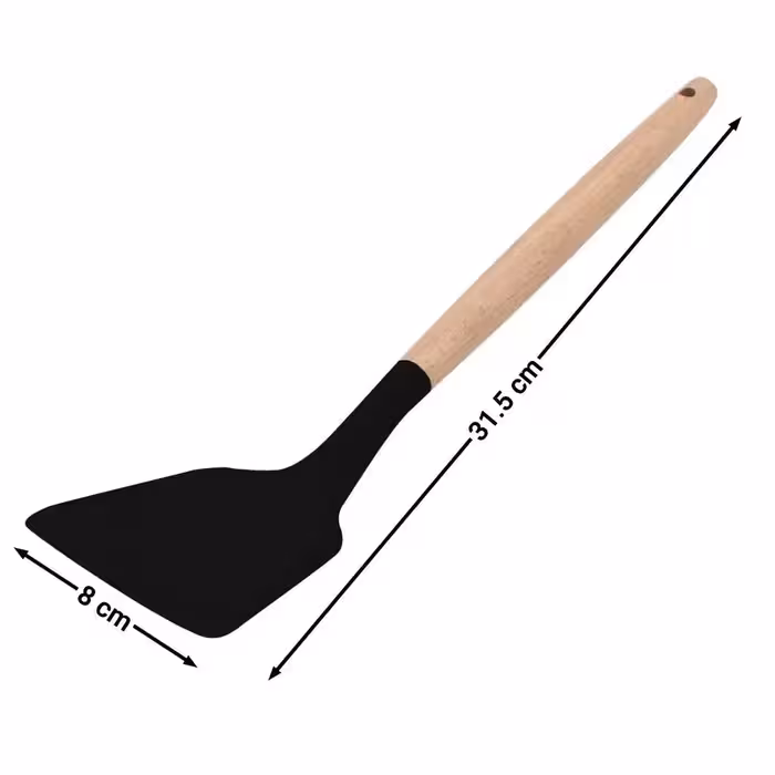 سرویس کفگیر و ملاقه  6 پارچه شنگیا مدل سیلیکونی