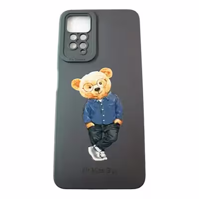 کاور مدل سیلیکونی طرح خرسی مناسب برای گوشی موبایل شیائومی Redmi note 11 pro