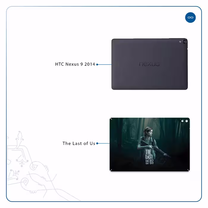 برچسب پوششی ماهوت مدل The Last of Us مناسب برای تبلت اچ تی سی Nexus 9 2014