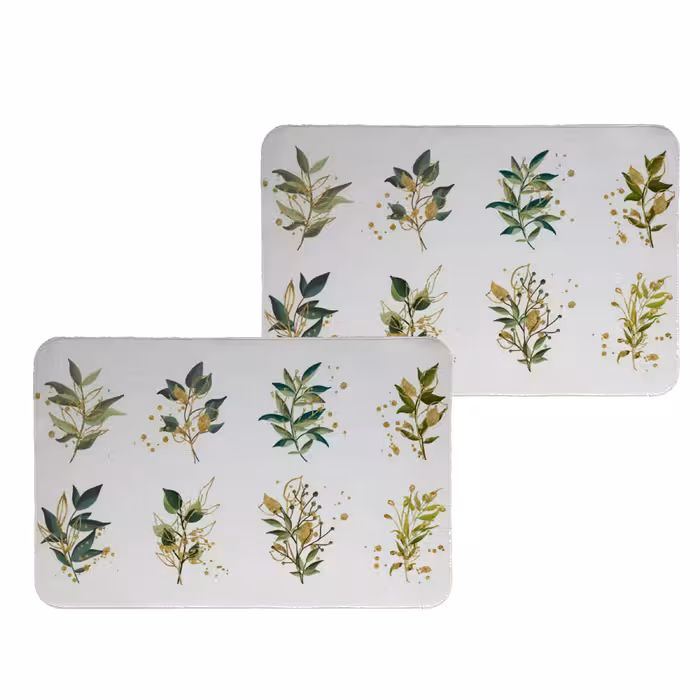 زیربشقابی طرح برگ کد 8110 مجموعه 2عددی