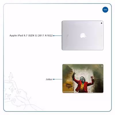 برچسب پوششی ماهوت مدل Joker مناسب برای تبلت اپل iPad 9.7 (GEN 5) 2017 A1822