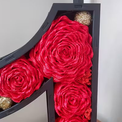 باکس گل مصنوعی مدل عدد 1
