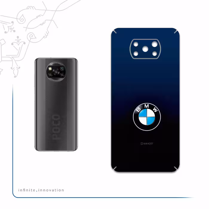برچسب پوششی ماهوت مدل BMW مناسب برای گوشی موبایل شیائومی Poco X3 Pro