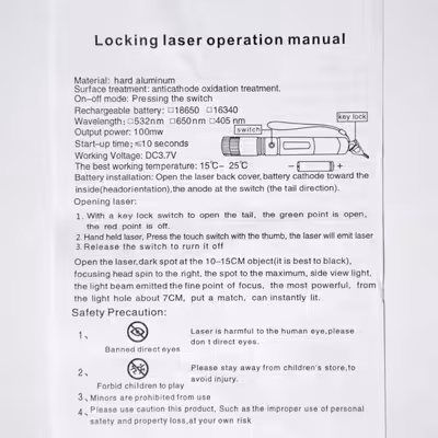 لیزر پوینتر اسمال سان مدل ZY-303 6in1