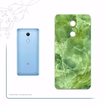 برچسب پوششی ماهوت مدل Green-Crystal-Marble مناسب برای گوشی موبایل شیائومی REDMI 5