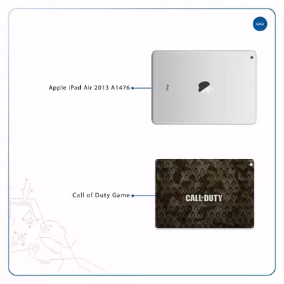 برچسب پوششی ماهوت مدل Call-of-Duty-Game مناسب برای تبلت اپل iPad Air 2013 A1476