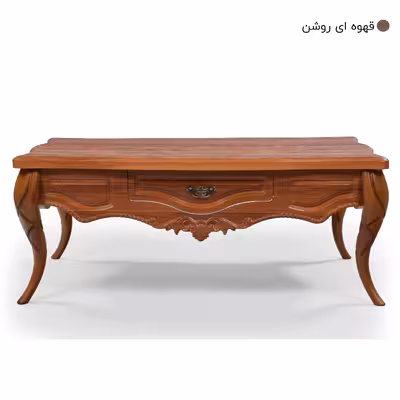 میز پذیرایی میز چوب مدل پیچک مجموعه 4 عددی