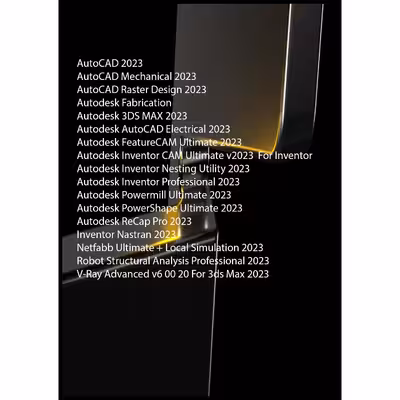 نرم افزار طراحی و ساخت قطعات، برش، فرزکاری و Autodesk Collection - 2023 Vol-4 CNC نشر مای پکس