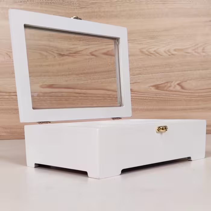 جعبه چای کیسه ای مدل پنج پارت پایه چوبی رُستیک کد 3002