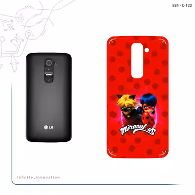 برچسب پوششی ماهوت مدل Ladybug and Cat Noir مناسب برای گوشی موبایل ال جی G2