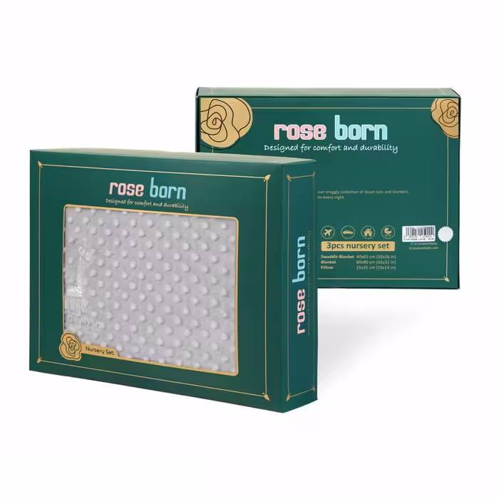 سرویس خواب سه تکه کودک رُزبرن مدل مسافرتی little sweetie-girl