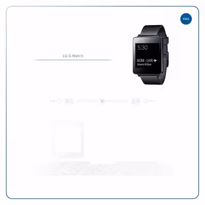 برچسب ماهوت طرح Gloss Transparent مناسب برای ساعت هوشمند ال جی G Watch