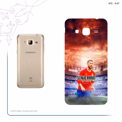 برچسب پوششی ماهوت مدل Sergio Ramos مناسب برای گوشی موبایل سامسونگ Galaxy J3 2016