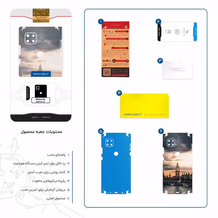برچسب پوششی ماهوت مدل London City-FullSkin مناسب برای گوشی موبایل موتورولا MOTO G 5G