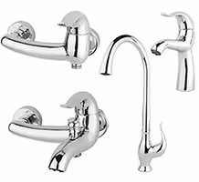 ست شیرالات راسان مدل اکتاو کروم