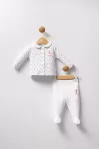 ست لباس نوزاد دختر آبی یو اس پولو