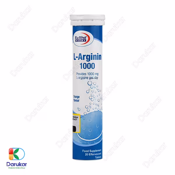 قرص جوشان ال آرژنین 1000 یوروویتال 20 عدد
