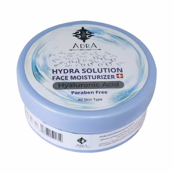 کرم کاسه ای آبرسان آدرا حاوی هیالورونیک اسیدAdra Hyaluronic Acid Face Moisturizer