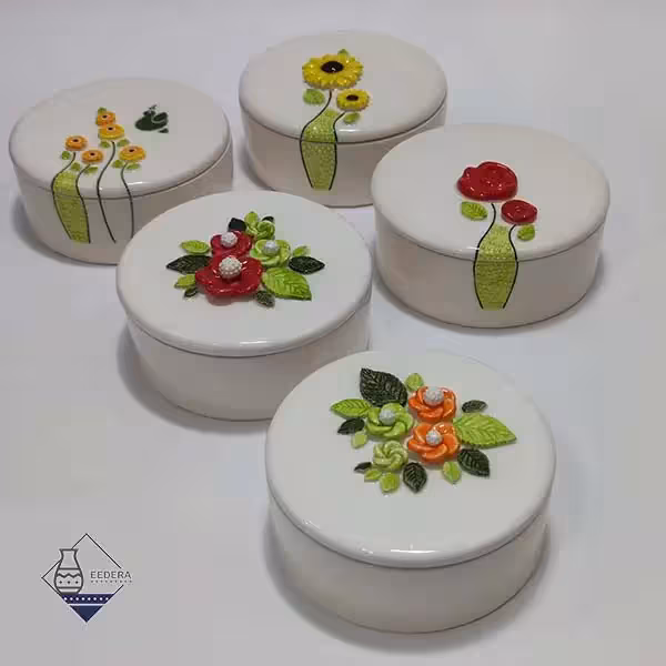 شکلات خوری گل برجسته سرامیکی