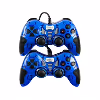 دسته بازی دوبل شوک دار باسیم Macher مدل MR-61 - آبی - RYL