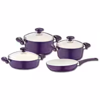 سرویس قابلمه زوپینی 9 پارچه سرامیکی بنفش