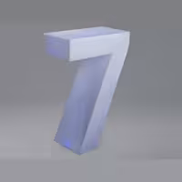 استند عدد 7 نورانی ارتفاع 100سانتیمتری LED
